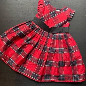 Hope & Henry holiday plaid dress